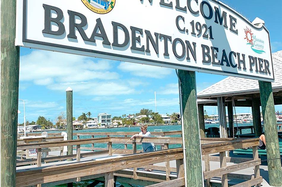bradenton beach pier fishing on anna maria island.