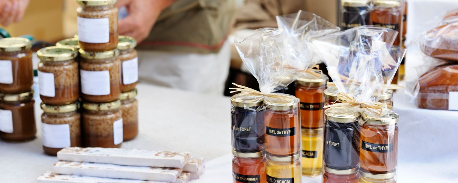 Local products for sale.